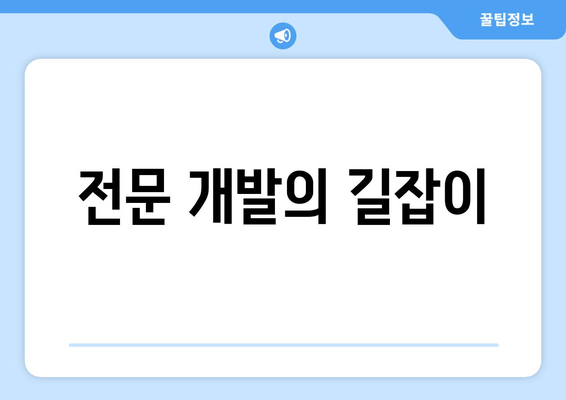 전문 개발의 길잡이