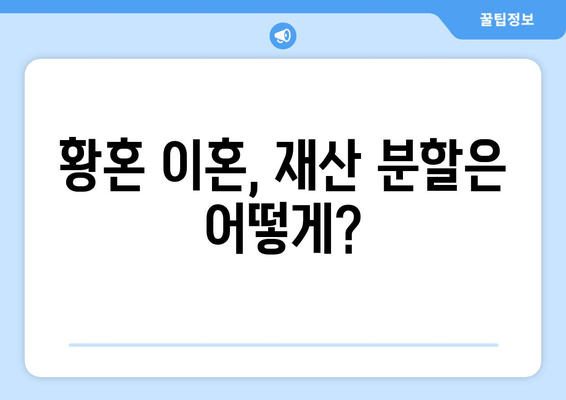 황혼 이혼, 재산 분할 소송의 핵심 논점과 전략| 성공적인 결과를 위한 가이드 | 재산분할, 이혼소송, 법률, 전문가