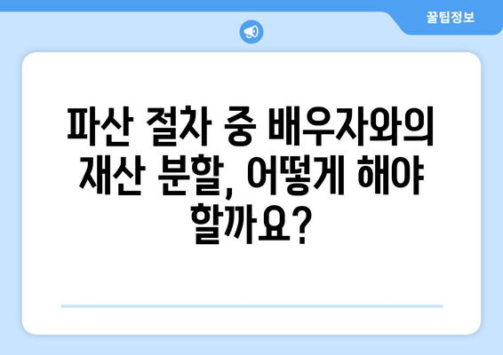 파산 절차 중 배우자 재산과 소득, 어떻게 반영될까요? | 파산, 배우자 재산, 소득, 고려 사항, 법률