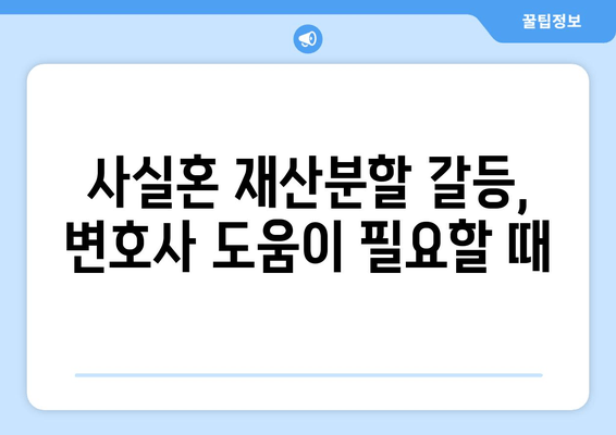 사실혼 재산분할 갈등, 해결 위한 실질적인 가이드 | 재산분할, 위자료, 법률, 소송, 변호사