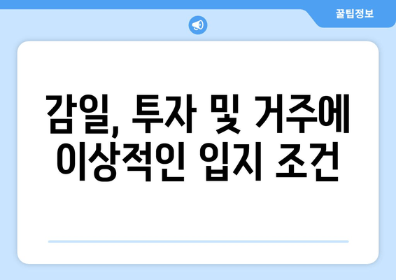 감일, 투자 및 거주에 이상적인 입지 조건