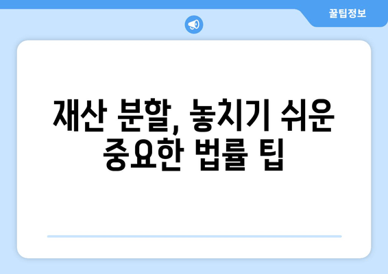 이혼 소송, 재산 분할 법적 논점 핵심 정리| 쟁점과 전략 | 재산분할, 이혼, 법률, 소송, 팁