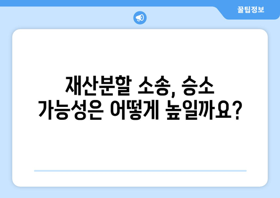 재산분할 판단 오류, 어떻게 대응해야 할까요? | 법적 대응, 재산분할, 이혼, 소송