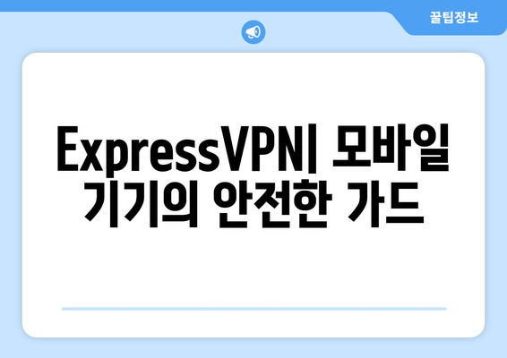 ExpressVPN| 모바일 기기의 안전한 가드