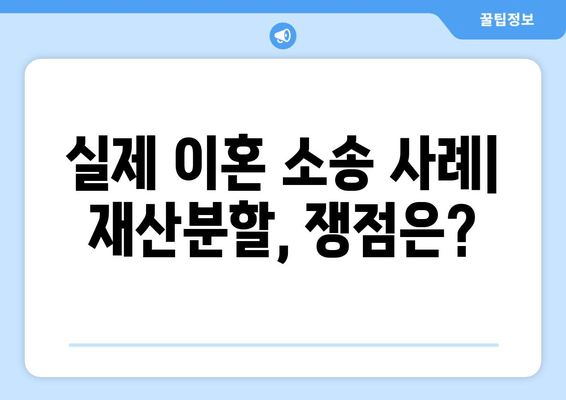 이혼재산분할 소송 갈등| 실제 사례 분석 및 해결 방안 | 재산분할, 소송, 갈등 해결, 변호사