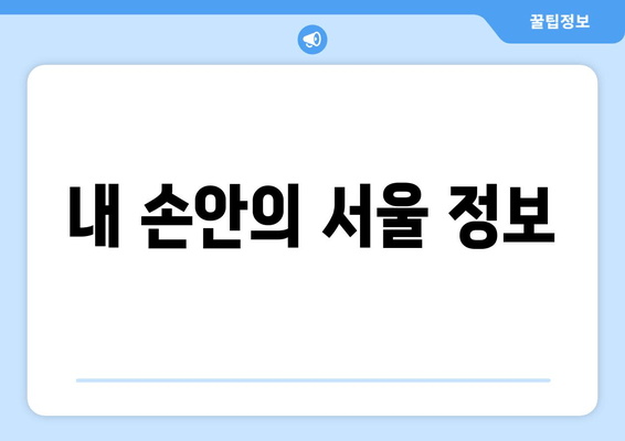 내 손안의 서울 정보