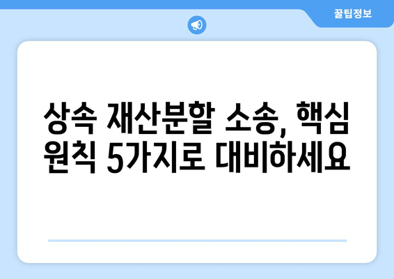 상속 재산분할 청구 소송, 이렇게 대응하세요! | 핵심 원칙 5가지, 성공 전략 공개