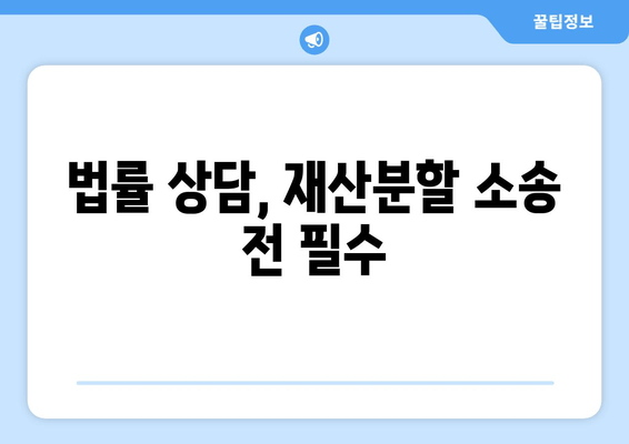 이혼 재산분할, 법적 대변 없이 혼자 해결할 수 있을까요? | 재산분할, 변호사, 법률 상담, 소송