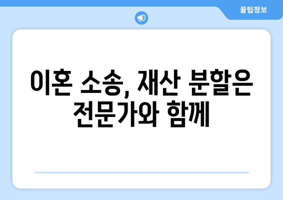 이혼 소송 재산 분할, 법적 대변인 활용의 필요성과 효과 | 재산분할, 이혼 변호사, 법률 상담, 소송 준비