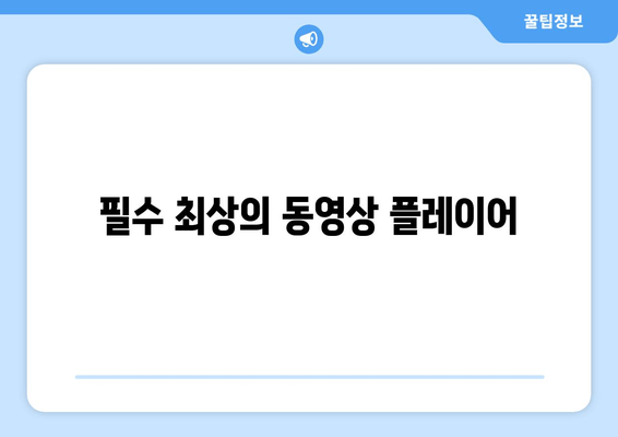 필수 최상의 동영상 플레이어