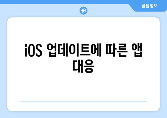 iOS 업데이트에 따른 앱 대응