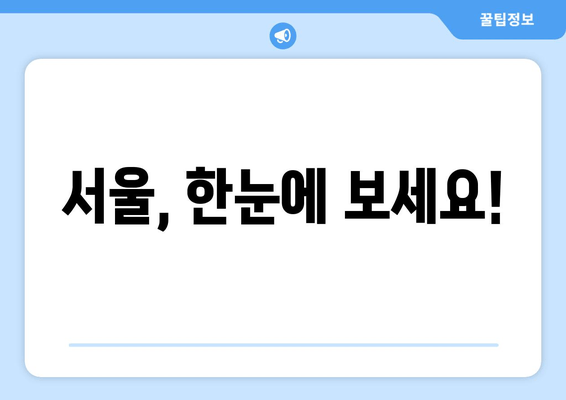 서울, 한눈에 보세요!