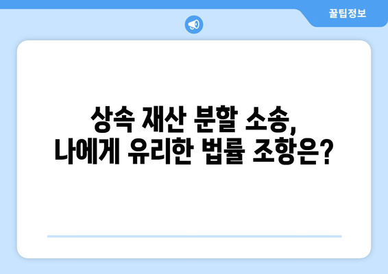 상속 재산 분할 소송, 꼼꼼하게 준비하는 5가지 조사 방법 | 상속, 재산 분할, 소송 준비, 법률 정보