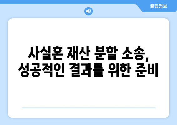 사실혼 재산 분할 갈등, 어떻게 대처해야 할까요? | 법률 전문가와 함께 알아보는 해결 방안