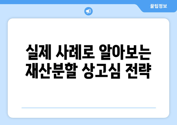 재산분할 법적 오류 발견! 상고심 대응 전략 & 성공 사례 | 재산분할, 상고심, 법률 전문가, 소송, 재판