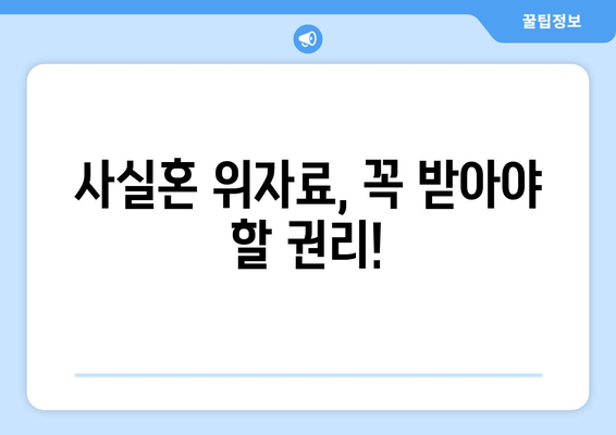 사실혼 재산 분할 갈등, 법적 대변으로 해결하세요 | 재산분할, 위자료, 법률 상담, 전문 변호사