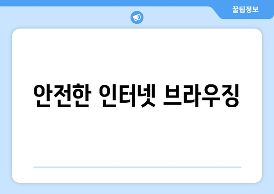 안전한 인터넷 브라우징