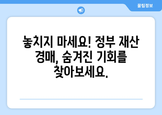 정부 재산 경매| 기회 잡는 완벽 가이드 | 입찰 전략, 성공 사례, 주요 정보