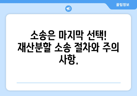 이혼소송 재산분할 갈등, 해결 위한 맞춤 지원 가이드 | 재산분할, 소송, 갈등 해결, 전문가 지원