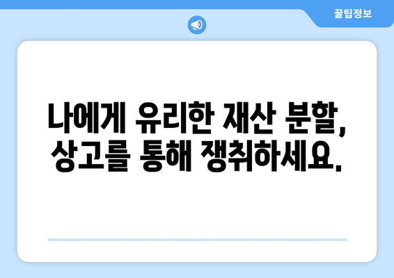 재산 분할 판단 오류, 상고심으로 바로잡기| 긍정적 결과 위한 전략 | 재산분할, 상고, 법률, 소송, 전문가