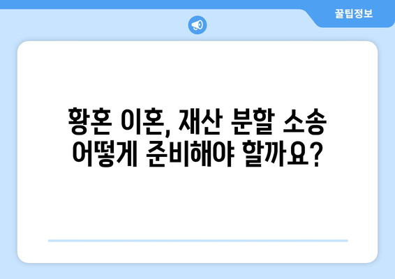 황혼 이혼, 재산 분할 소송 전략| 성공적인 결과를 위한 단계별 가이드 | 재산분할, 이혼소송, 법률 팁, 전문가 조언