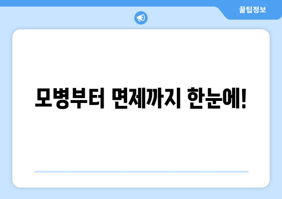 모병부터 면제까지 한눈에!