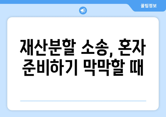 이혼소송 재산분할 갈등, 어떻게 대처해야 할까요? | 재산분할, 소송, 변호사, 조정, 협상