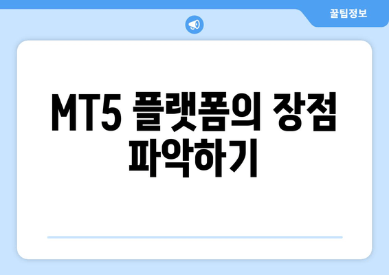 MT5 플랫폼의 장점 파악하기