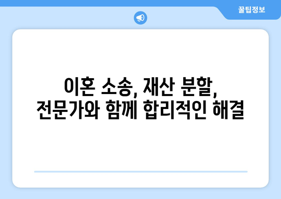 이혼 소송, 재산 분할 갈등 해결 위한 조력| 전문가의 도움으로 현명하게 대처하세요 | 이혼, 재산분할, 법률 상담, 조정, 소송