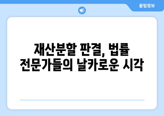 최태원 회장 재산분할 판결,  