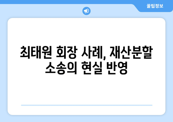 최태원 회장 재산분할 판결 항의|  법적 근거와 논점 분석 | 재산분할, 상속, 법률