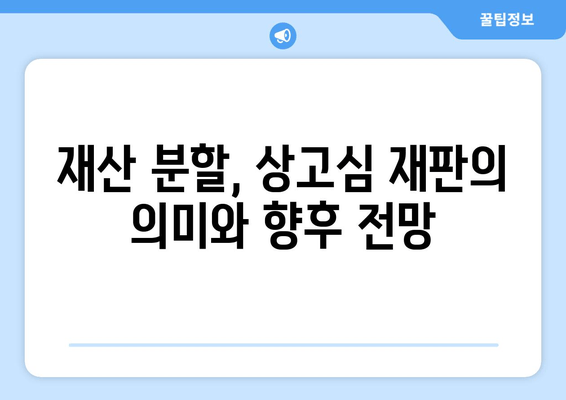 최태원 회장 재산 분할, 판단 오류 논란과 상고 재판의 의미 | 재산분할, 상고, 법률, 판결