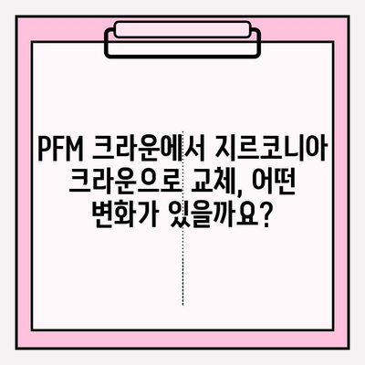 PFM 크라운에서 지르코니아 크라운으로 변경| 임플란트 보철의 변화와 장점 | 임플란트, 보철, 치과, 지르코니아, PFM