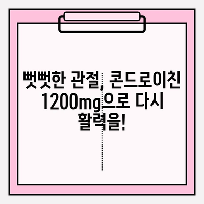 소연골 콘드로이친 1200mg| 관절 연골 건강 증진 경험담 | 관절 건강, 연골 관리, 건강 기능성 식품