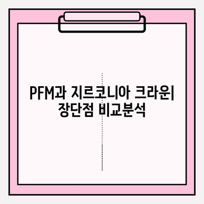 임플란트 수술 후 PFM vs 지르코니아 크라운| 나에게 맞는 최적의 선택은? | 임플란트, 크라운, PFM, 지르코니아, 비교