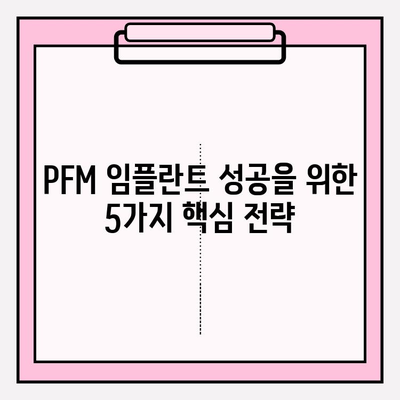 PFM 임플란트 실패 예방| 성공적인 임플란트를 위한 핵심 팁 공유 | 임플란트 관리, 성공률 높이기, PFM 임플란트