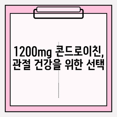 콘드로이친 1200mg, 관절 건강 관리 경험담| 효과와 주의사항 | 관절 건강, 건강 기능 식품, 콘드로이친 효능