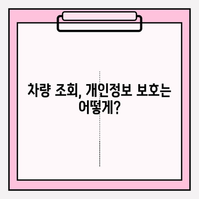 차량 번호로 차주 정보 찾는 방법| 연락처, 주소 확인 가이드 | 차량 조회, 개인정보 보호, 법률 정보