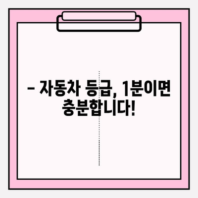 5등급 차량 소유자 정보, 1분 만에 확인하세요! | 자동차 등급 조회, 차량 정보 확인, 간편 조회