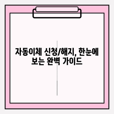 아파트 관리비 자동이체 신청 & 해지 완벽 가이드 | 간편하게 관리비 해결하세요!