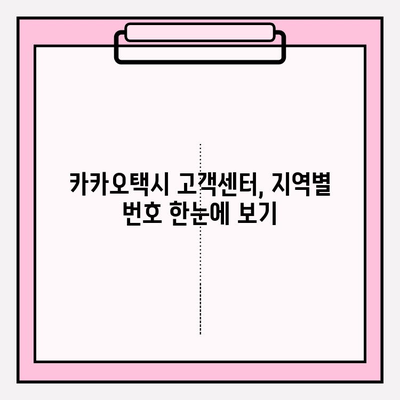 카카오택시 고객센터 번호, 지역별로 한 번에 확인하세요! | 카카오택시, 고객센터 연락처, 지역별 번호