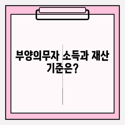 기초생활수급자 부양의무 기준 완벽 가이드 | 부양의무자, 소득, 재산, 계산, 판단 기준