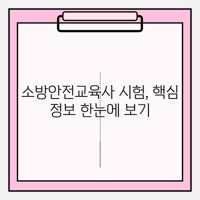 소방안전교육사 시험 완벽 가이드| 자격, 기출문제, 시험 일정, 합격 전략 | 소방안전, 자격증, 시험 준비