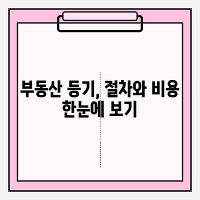 소유권 이전 등기 비용 완벽 정리| 법무사 등기 수수료 안내 | 부동산, 등기, 비용, 절차, 법무사, 팁