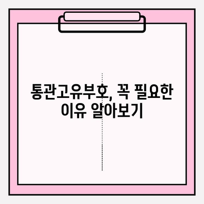 통관고유부호 확인 및 발급 완벽 가이드 | 단계별 안내, 궁금증 해결