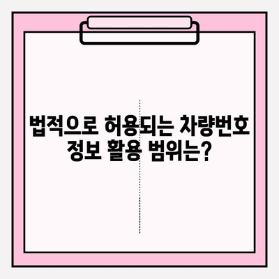 차량번호로 사람 찾기| 연락처와 주소 확인 방법 | 개인정보보호, 주의사항, 법적 문제