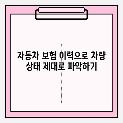 중고차 구매 전 필수 확인! 자동차 보험 이력 무료 조회 방법 | 사고 이력, 보험 정보, 안전한 중고차 거래