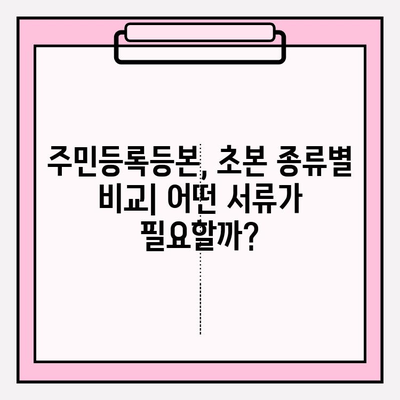 증본 초본 발급 & 소유자 확인 완벽 가이드 | 주민등록등본, 초본, 발급 방법, 소유자 확인, 온라인 발급