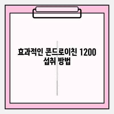 콘드로이친 1200으로 연골과 관절 건강 지키기| 효과적인 섭취 방법과 주의 사항 | 콘드로이친, 관절 건강, 연골 보호, 건강 정보