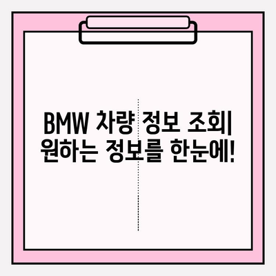 BMW 차량 정보 확인| 차대 번호로 생산 날짜 알아보기 | 차량 정보 조회, 생산 정보, BMW